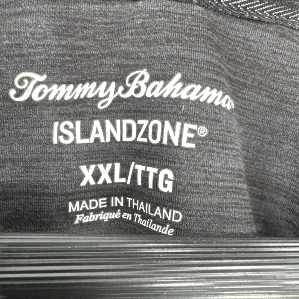 Tommy Bahama Men's 1/4 Zip Pullover Charcole 2XL‎ Island Zone Performance Top